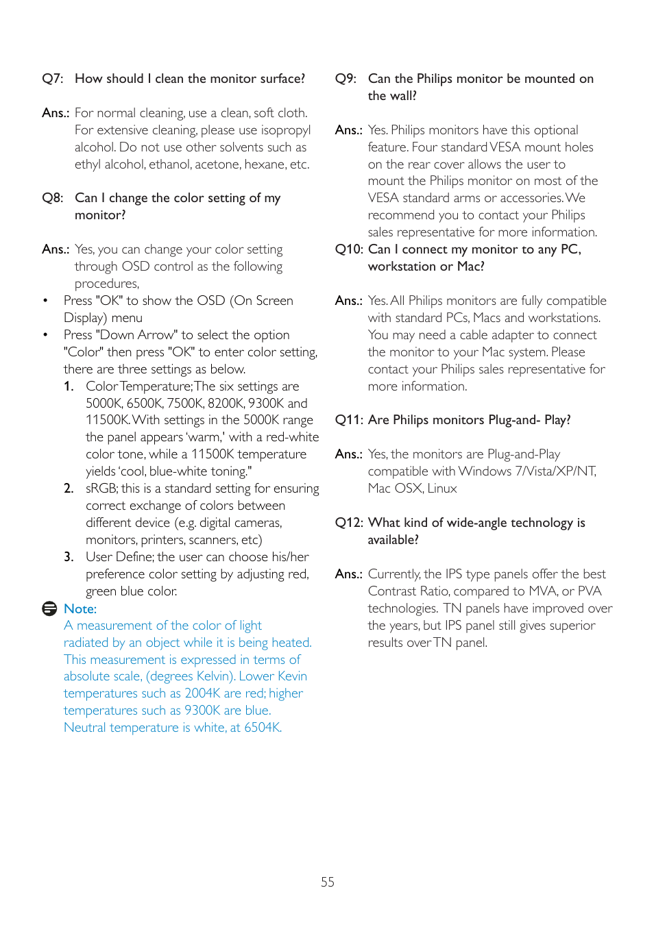 Philips 235P2EB-27 User Manual | Page 57 / 59