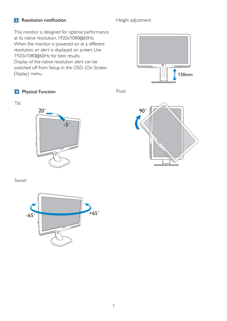 Philips 235P2EB-27 User Manual | Page 9 / 59