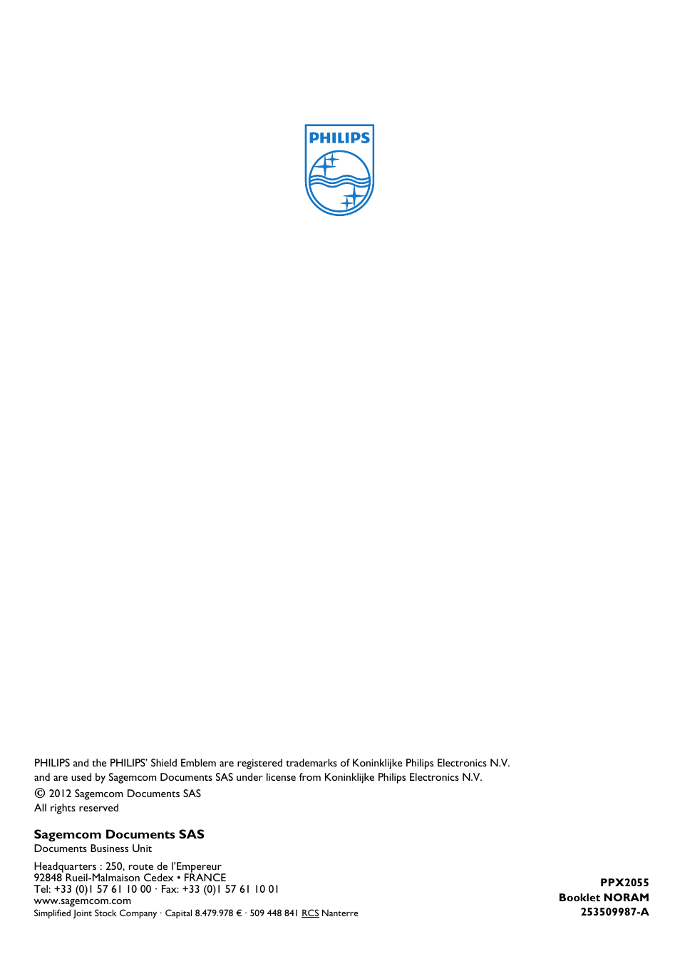 Philips PicoPix Pocket projector PPX2055 55 lumens for Notebooks User Manual | Page 12 / 12