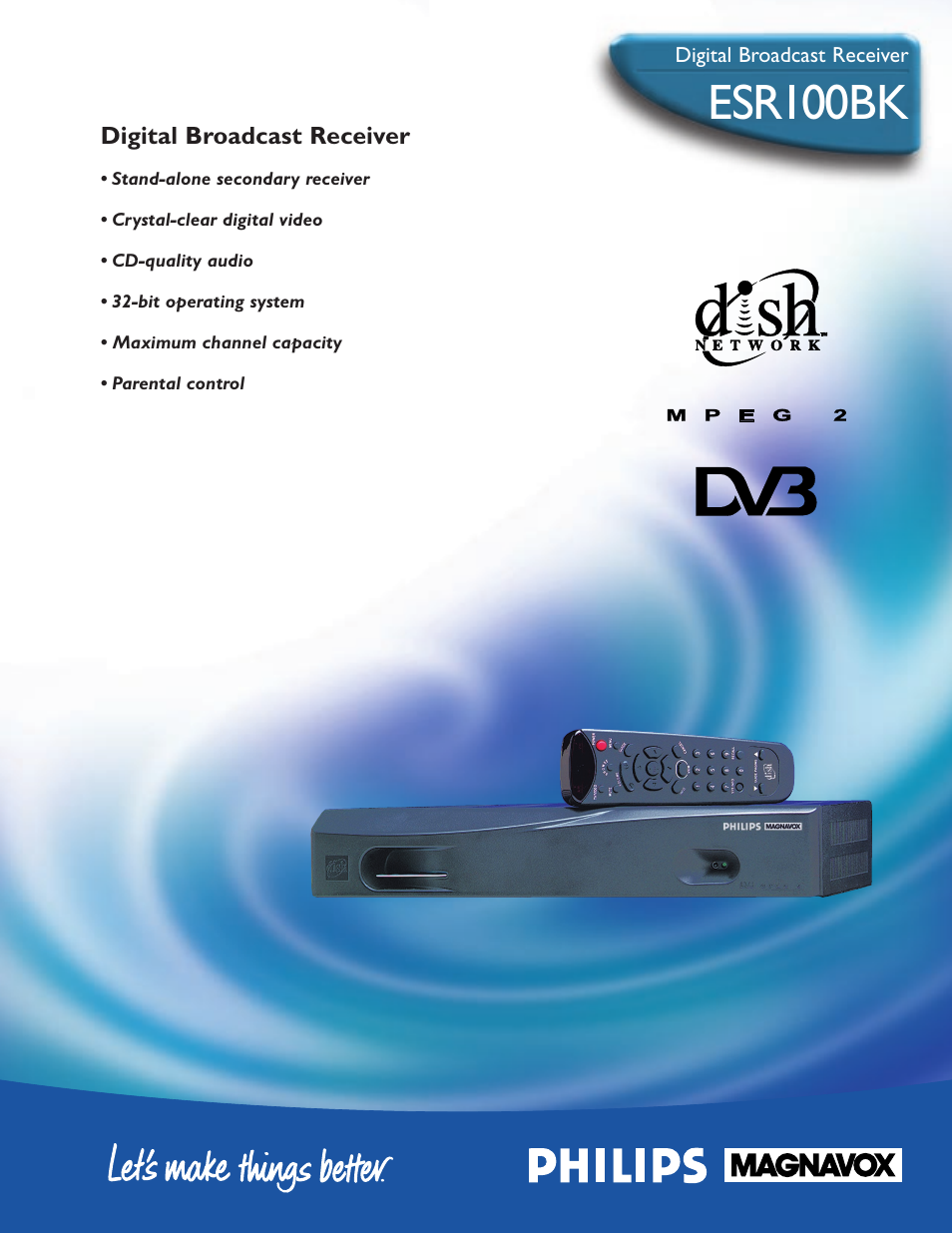 Philips ESR100BK99 User Manual | 2 pages