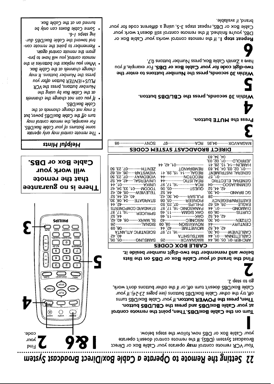 Press the mute button | Philips VRB661AT User Manual | Page 22 / 60