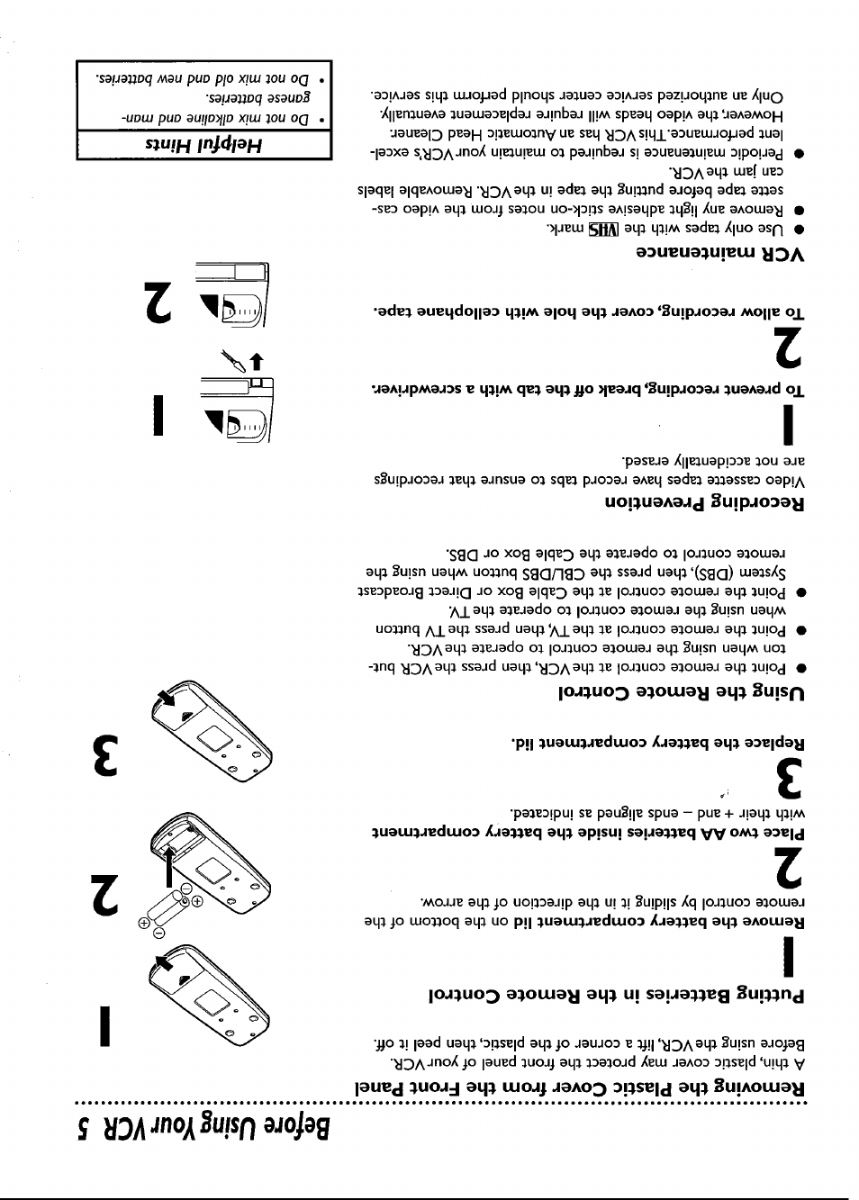Replace the battery compartment lid, I ^ 2 | Philips VRB661AT User Manual | Page 5 / 60