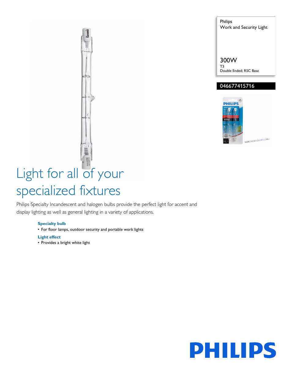 Philips 046677415716 User Manual | 2 pages