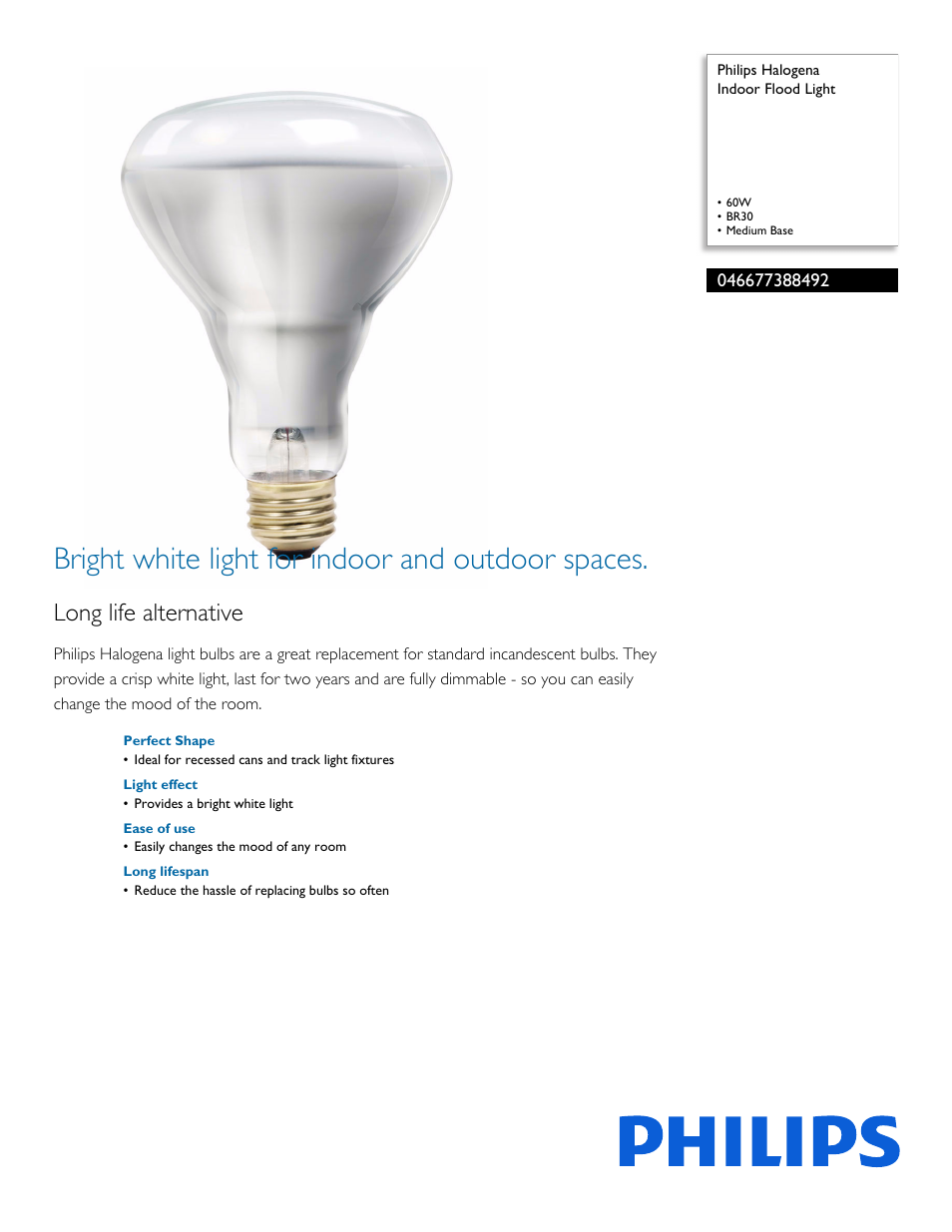 Philips 046677388492 User Manual | 2 pages