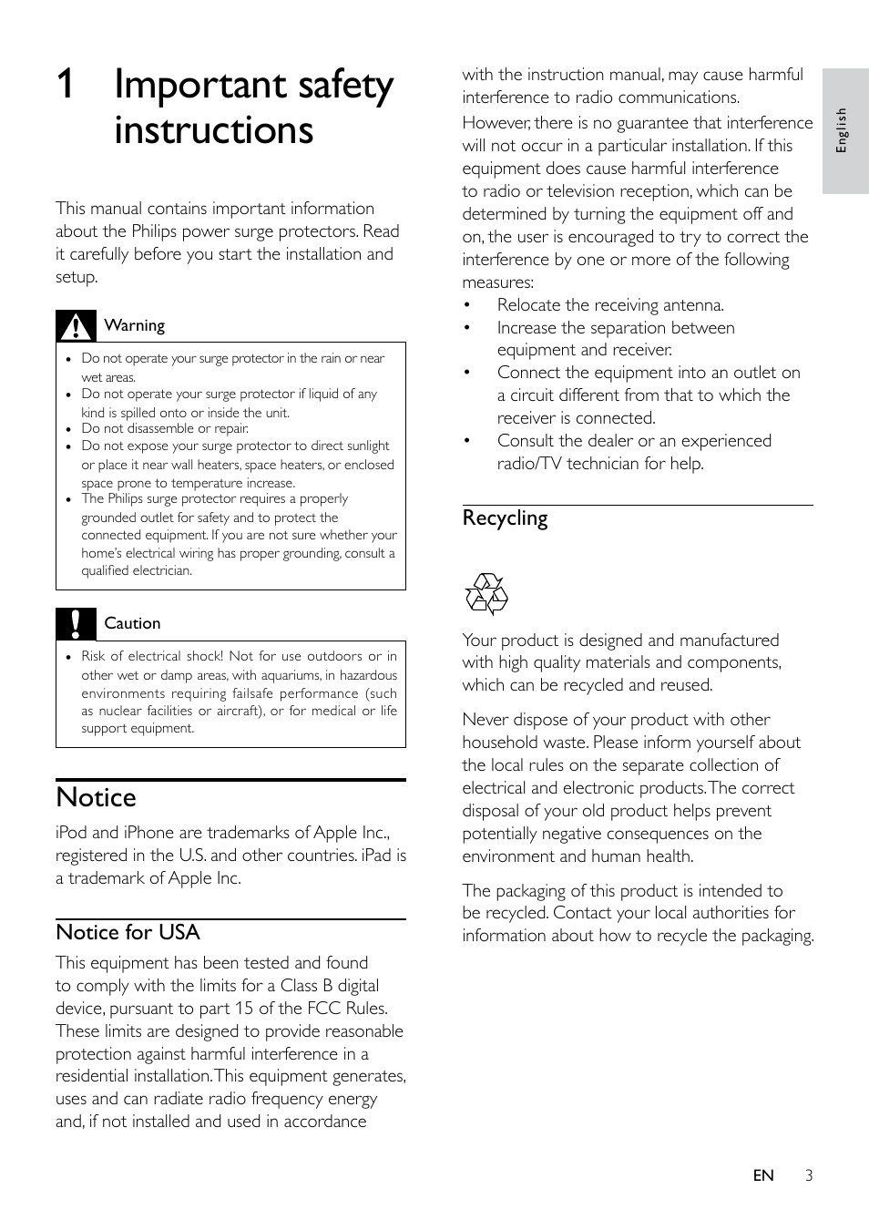 Philips SPP3038B-17 User Manual | Page 3 / 10