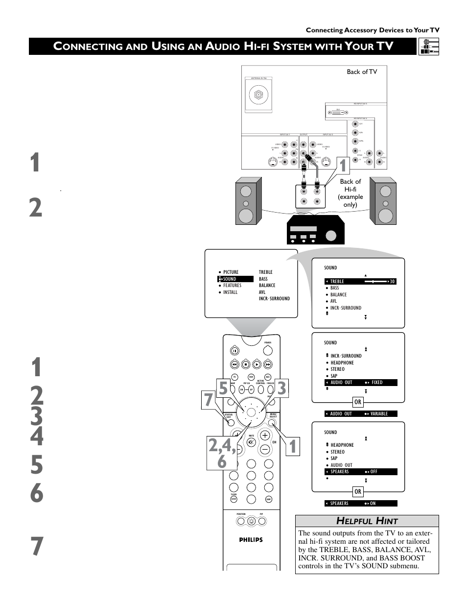 Onnecting and, Sing an, Udio | Ystem with | Philips 51 in Digital Widescreen HDTV Monitor User Manual | Page 11 / 72