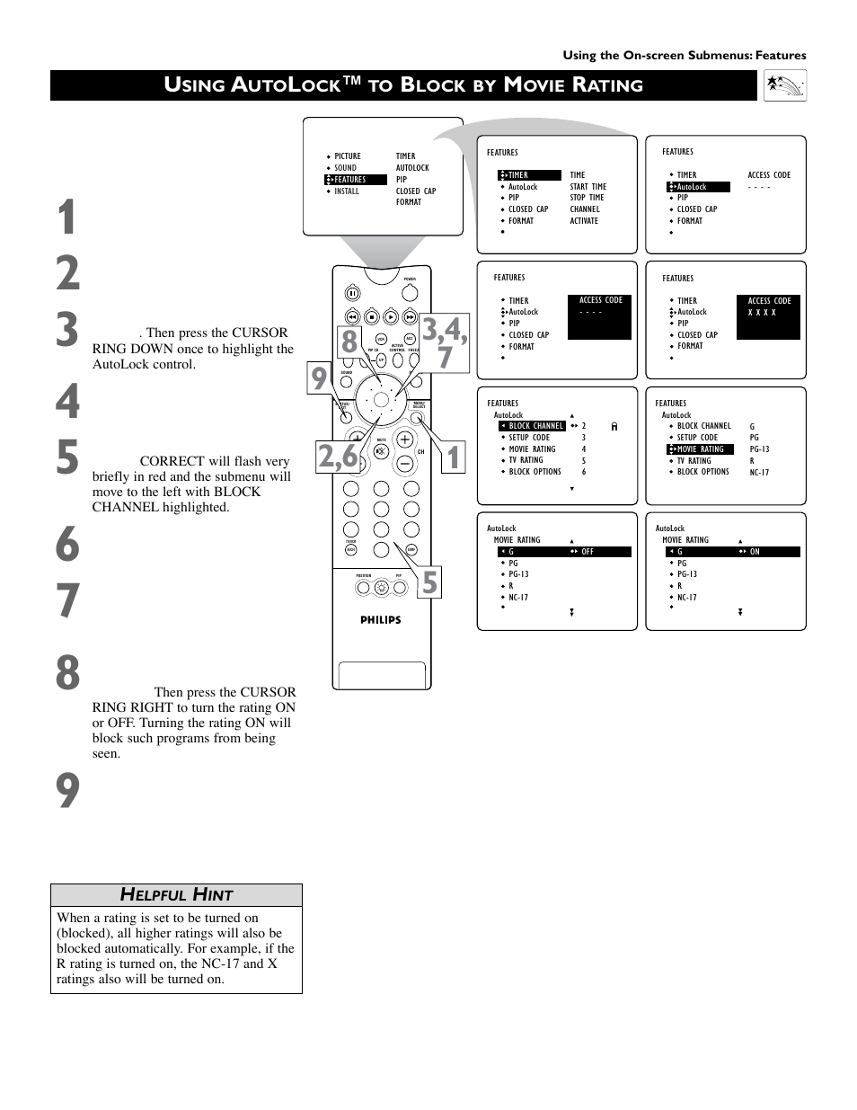 Philips 51 in Digital Widescreen HDTV Monitor User Manual | Page 47 / 72