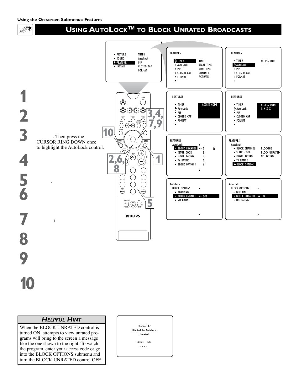 Philips 51 in Digital Widescreen HDTV Monitor User Manual | Page 50 / 72