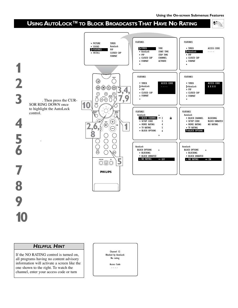 Philips 51 in Digital Widescreen HDTV Monitor User Manual | Page 51 / 72