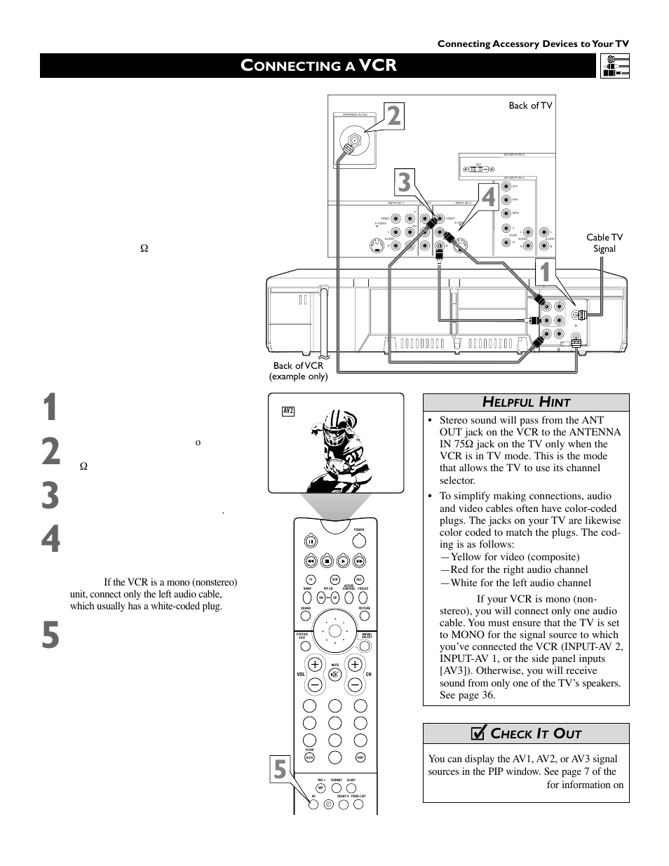 Cc c, Onnecting a, Elpful | Heck | Philips 51 in Digital Widescreen HDTV Monitor User Manual | Page 9 / 72