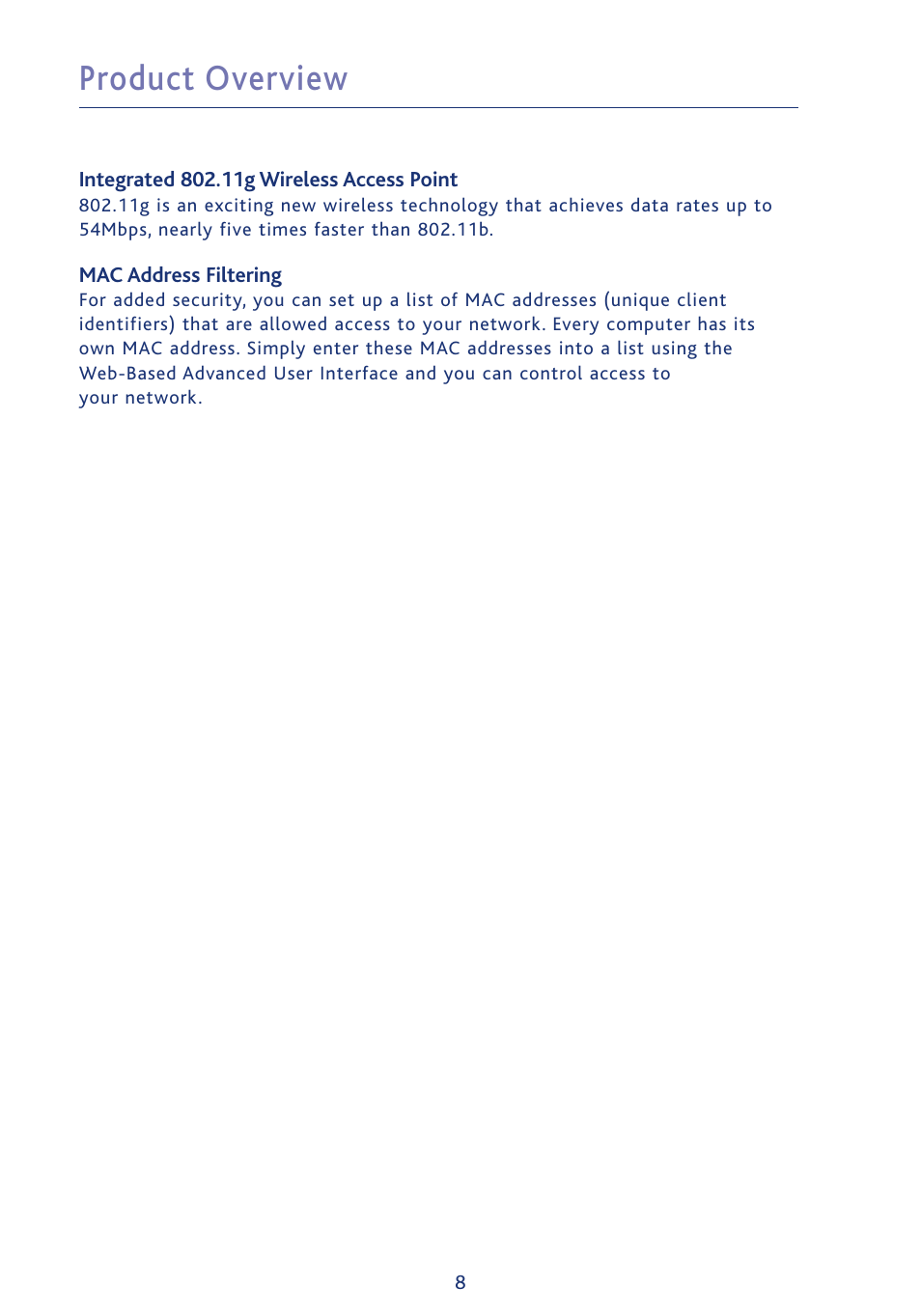 Product overview | Ativa AWGR54 User Manual | Page 10 / 106