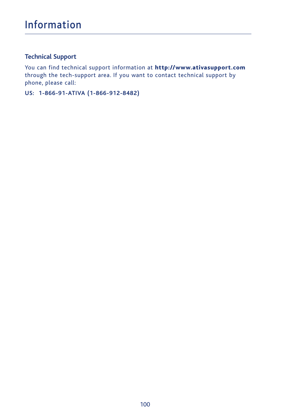 Information | Ativa AWGR54 User Manual | Page 102 / 106