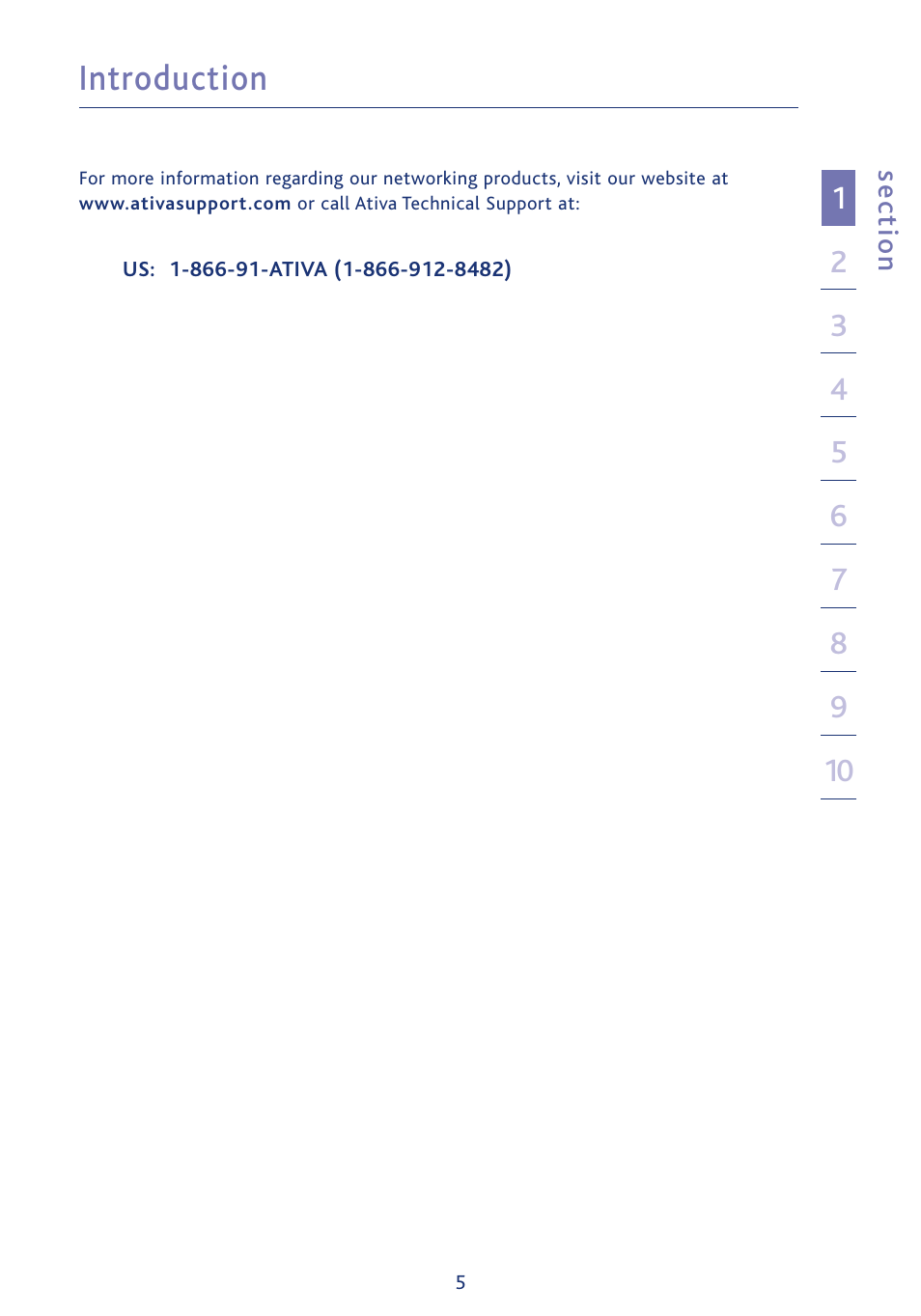 Introduction | Ativa AWGR54 User Manual | Page 7 / 106