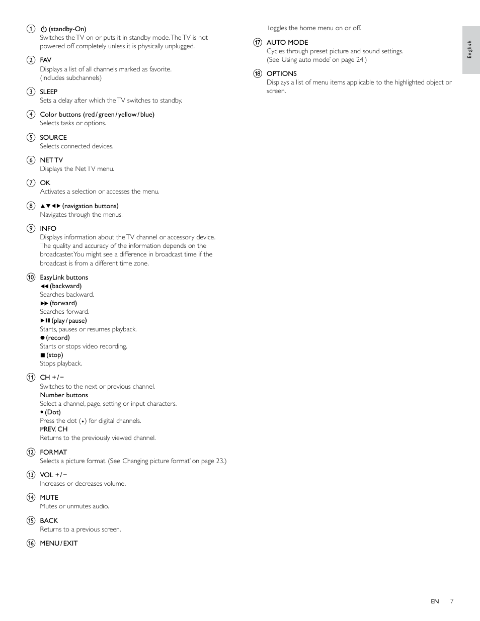 Philips 46PFL4706-F7 User Manual | Page 8 / 54