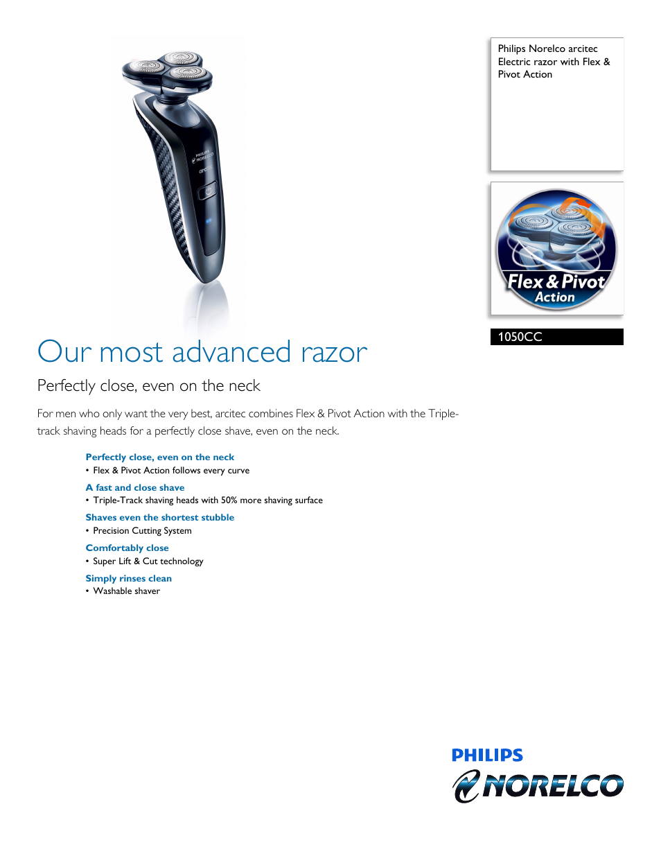 Philips 1050X-22 User Manual | 2 pages