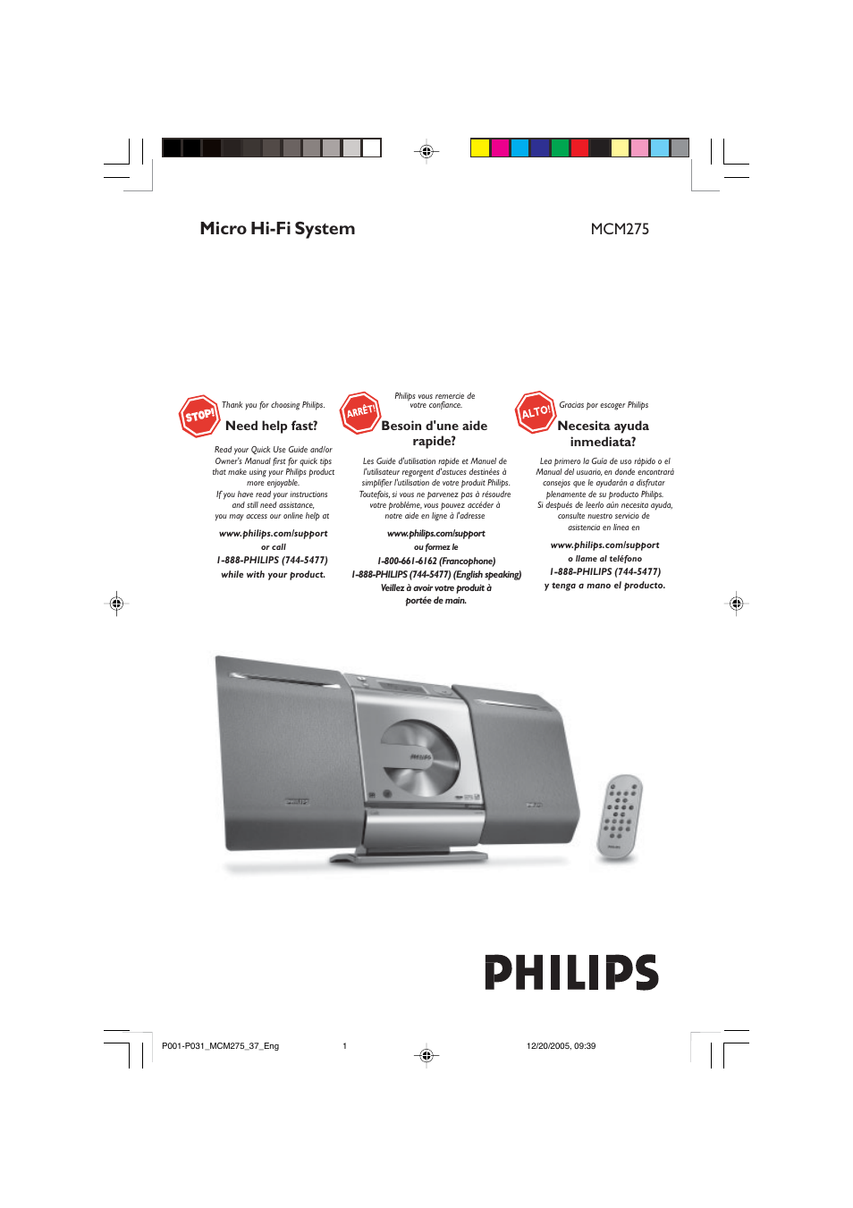 Philips MCM275-37 User Manual | 31 pages