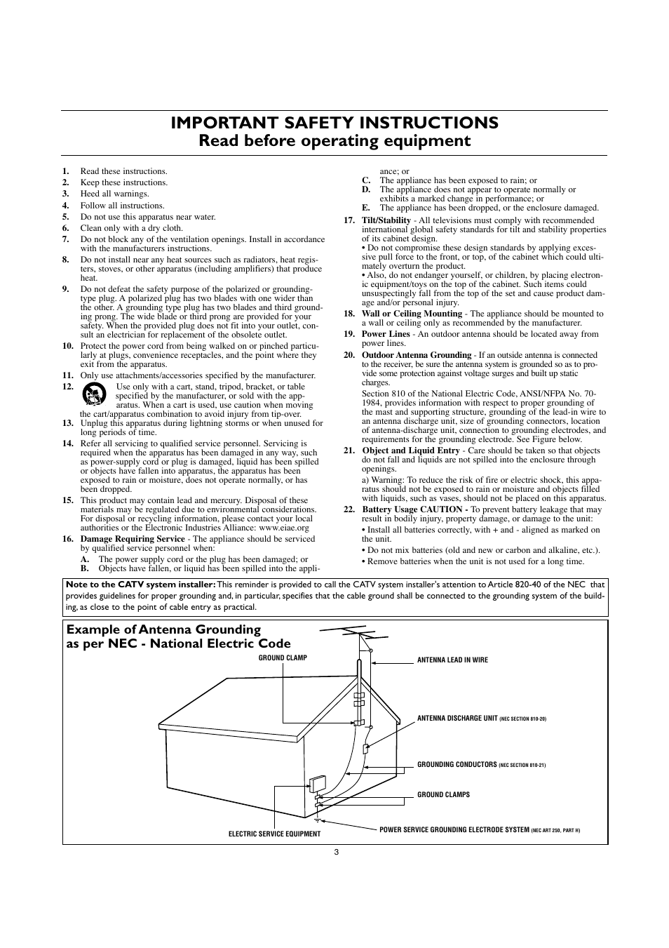 Philips 30PW8420-37 User Manual | Page 3 / 33