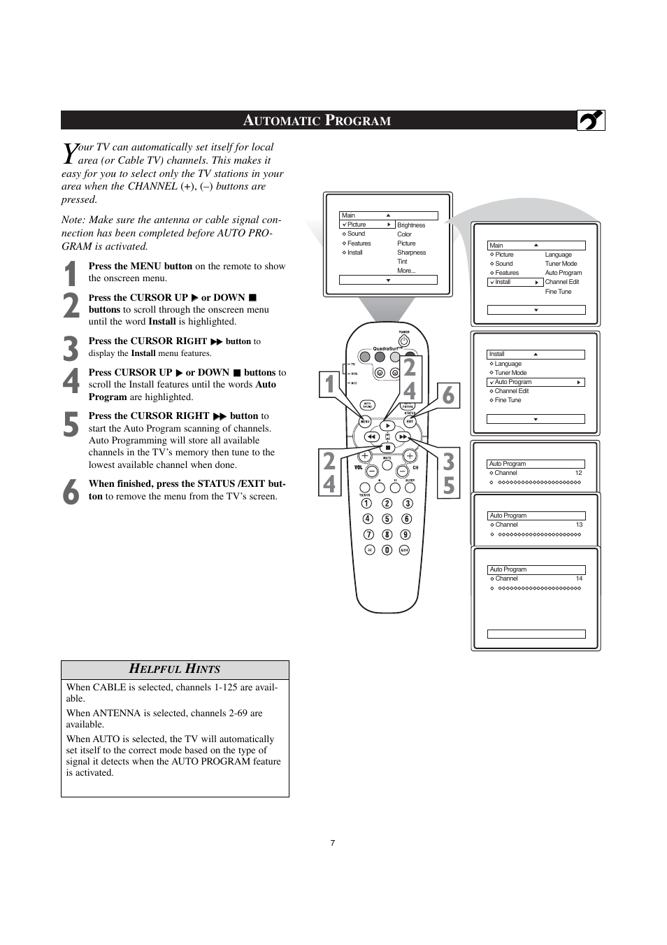 Philips 30PW8420-37 User Manual | Page 7 / 33