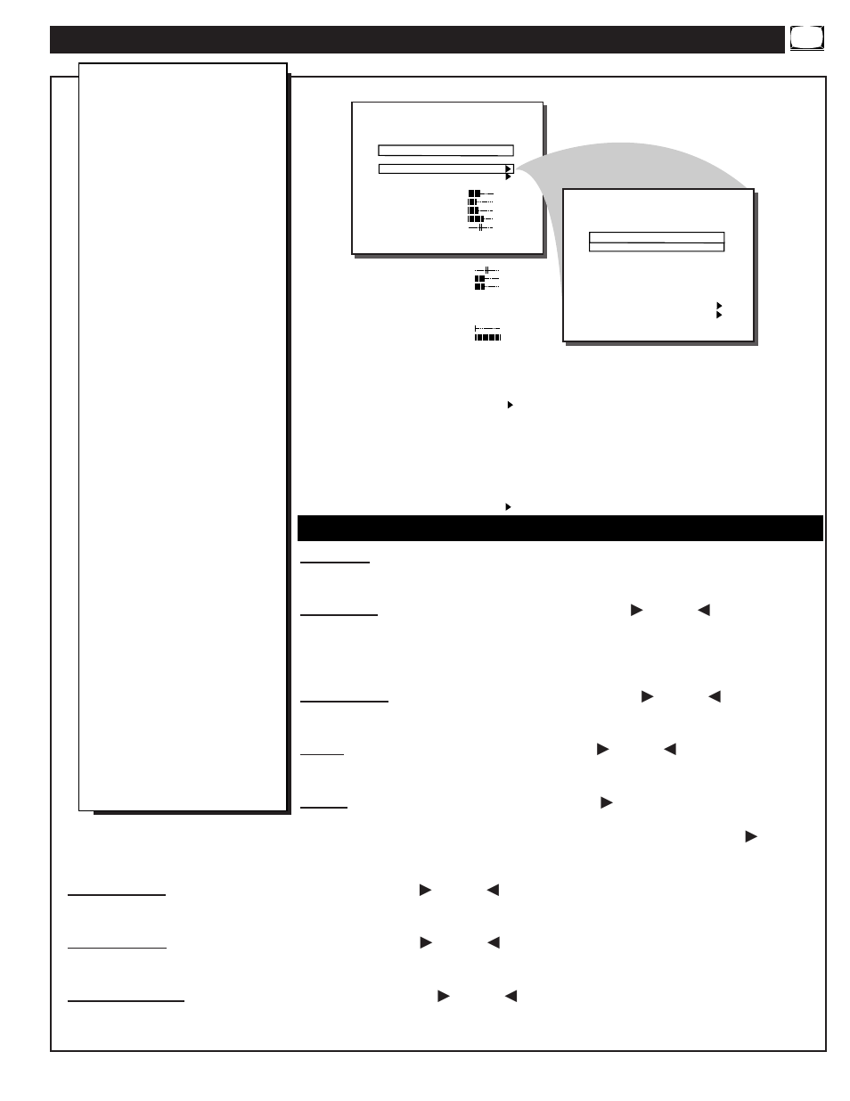 Escription of, Creen, Ontrols | Commercial mode, Hannel, Nstallation | Philips PA9019C199 User Manual | Page 31 / 36