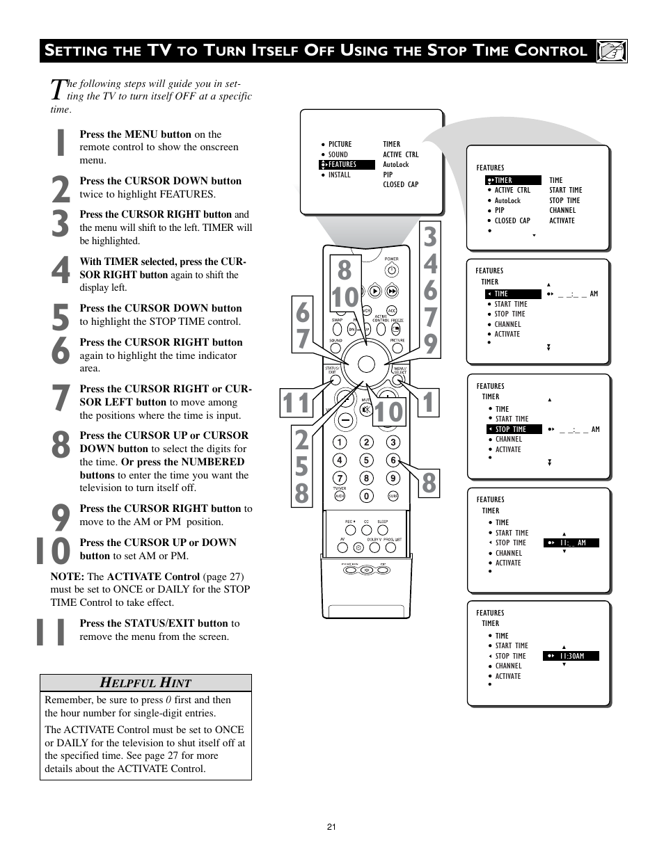 Philips 32PT842H User Manual | Page 21 / 56