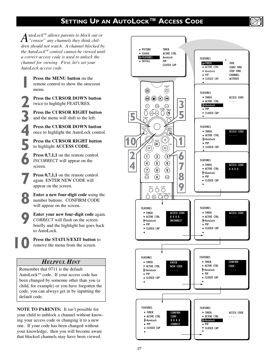 Philips 32PT842H User Manual | Page 27 / 56