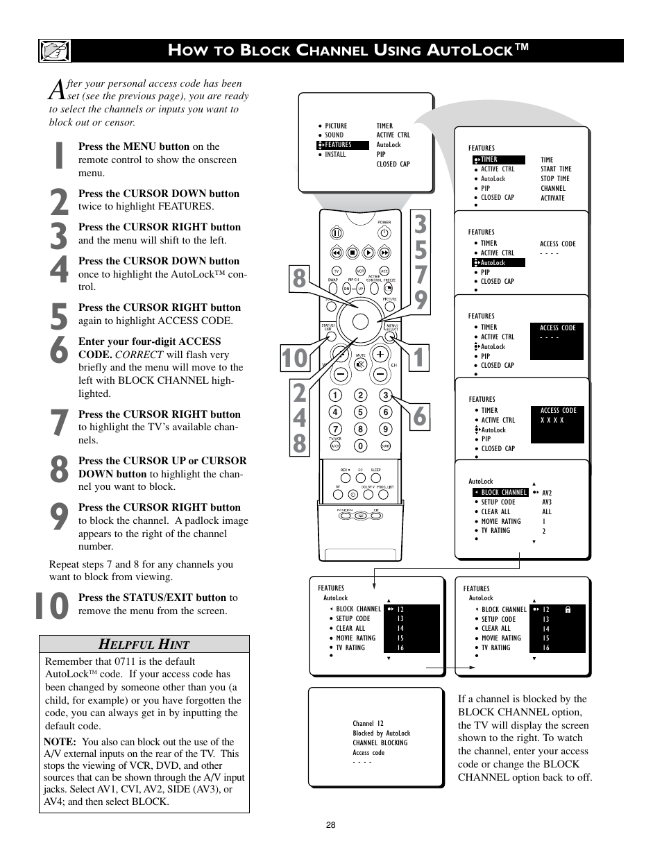 Philips 32PT842H User Manual | Page 28 / 56