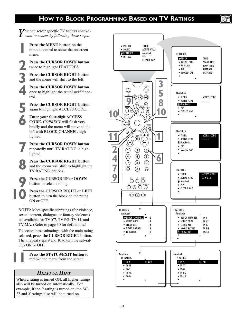 Philips 32PT842H User Manual | Page 31 / 56