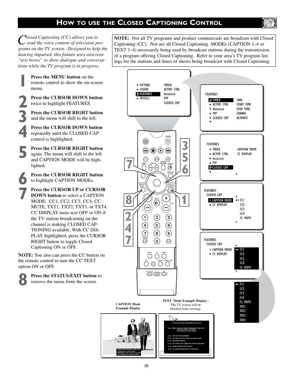 Philips 32PT842H User Manual | Page 35 / 56