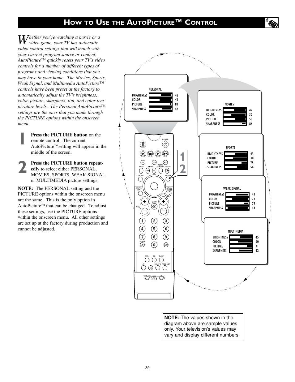 Philips 32PT842H User Manual | Page 39 / 56