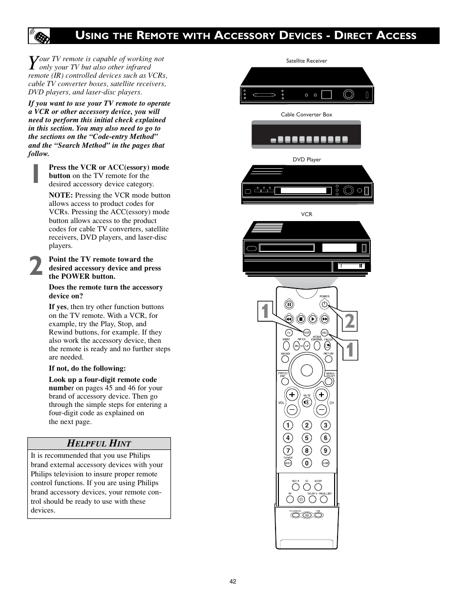 Philips 32PT842H User Manual | Page 42 / 56