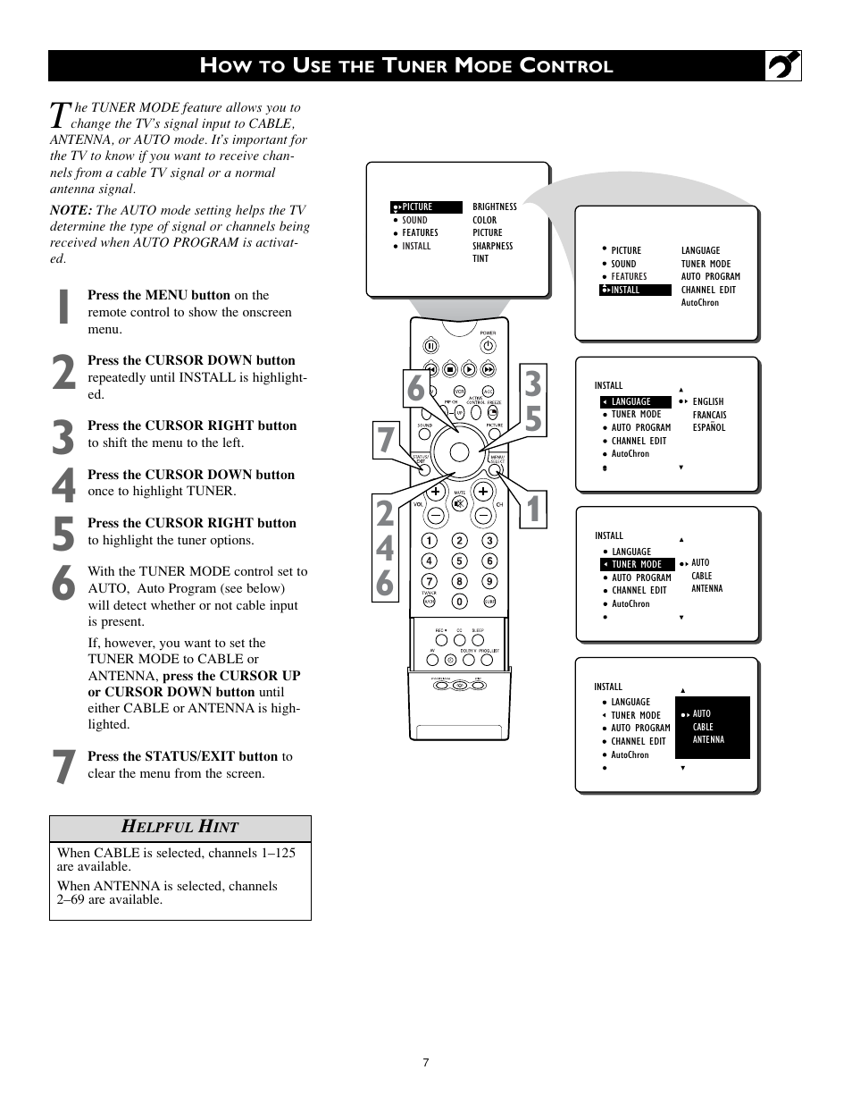 Philips 32PT842H User Manual | Page 7 / 56