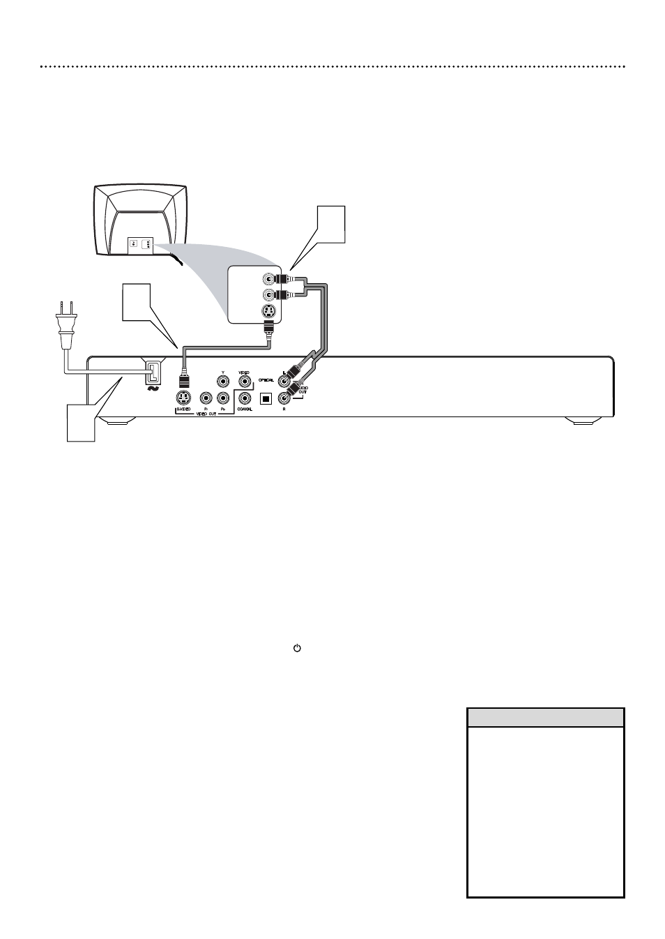 12 hookups (cont’d) | Philips DVD727-98 User Manual | Page 12 / 52