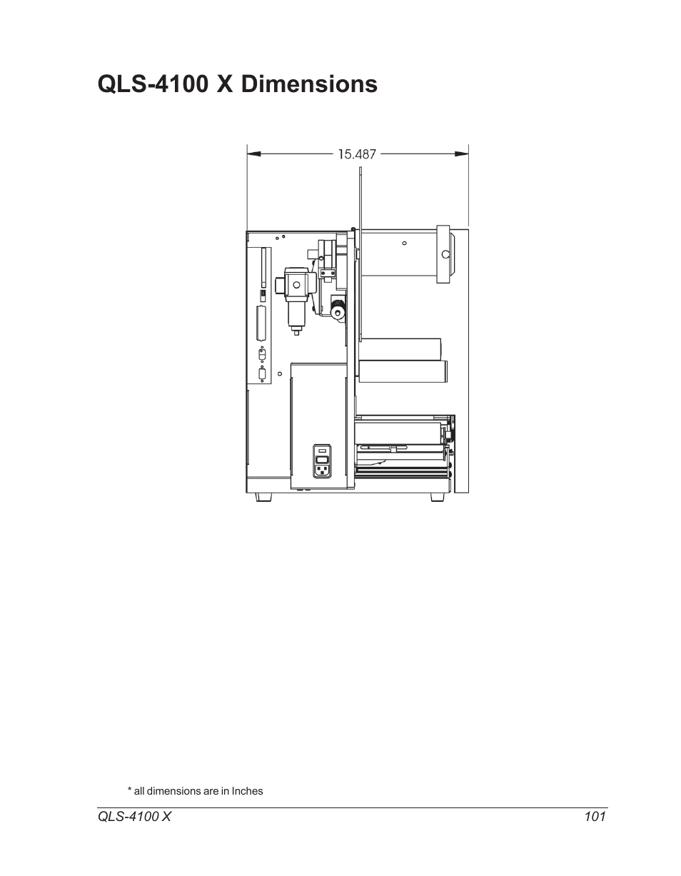 Qls-4100 x dimensions | Astro Pneumatic 22834-464 User Manual | Page 101 / 118