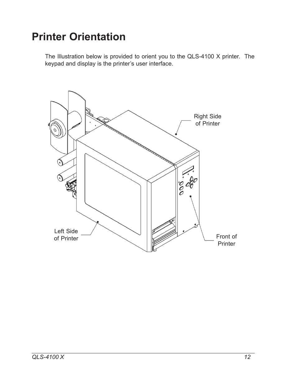 Printer orientation | Astro Pneumatic 22834-464 User Manual | Page 12 / 118