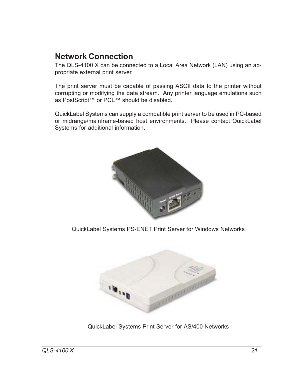 Network connection | Astro Pneumatic 22834-464 User Manual | Page 21 / 118
