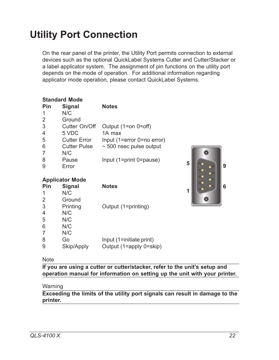 Utility port connection | Astro Pneumatic 22834-464 User Manual | Page 22 / 118