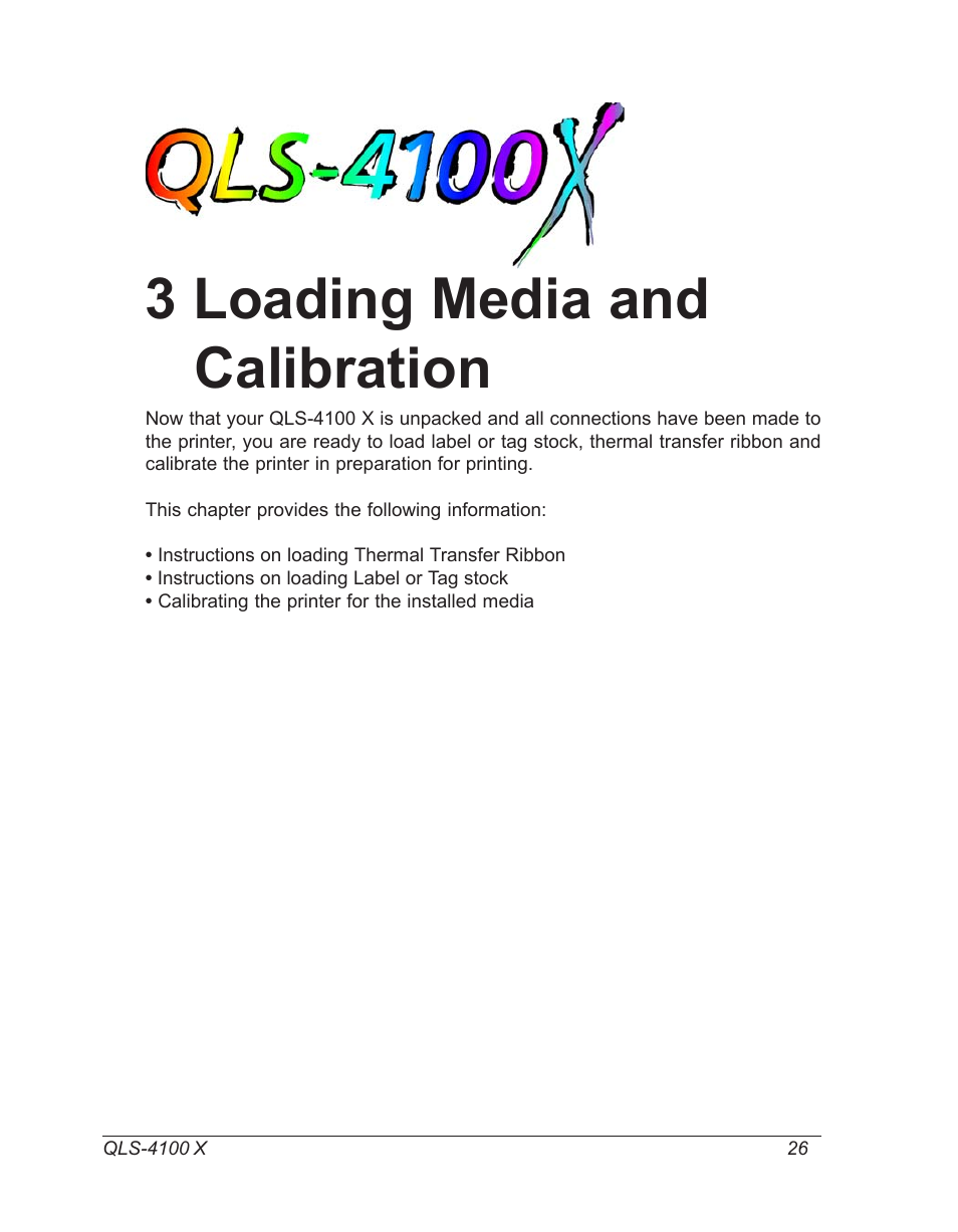 Loading media and calibration, 3 loading media and calibration | Astro Pneumatic 22834-464 User Manual | Page 26 / 118