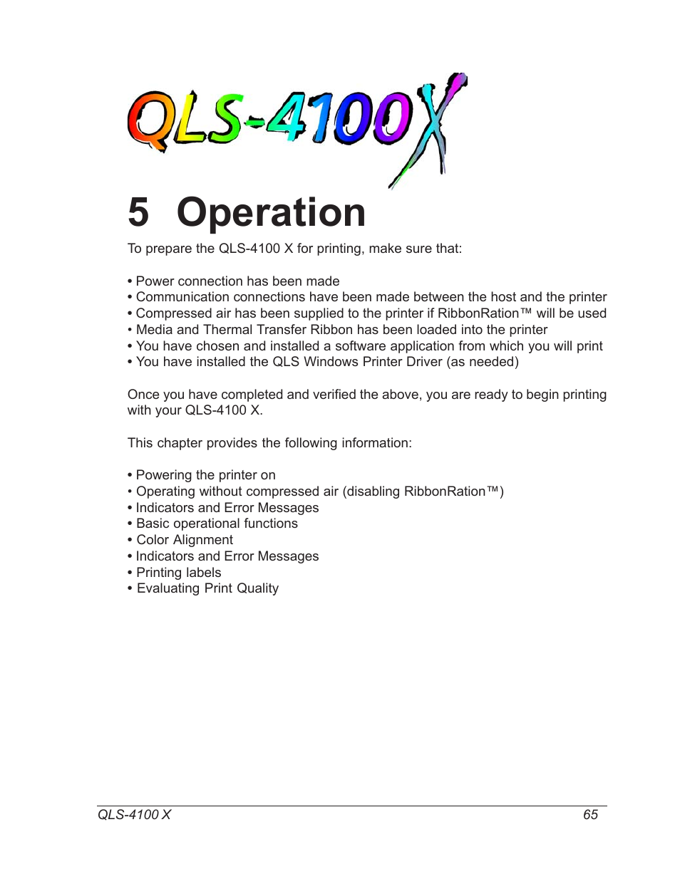 Operation, 5 operation | Astro Pneumatic 22834-464 User Manual | Page 65 / 118