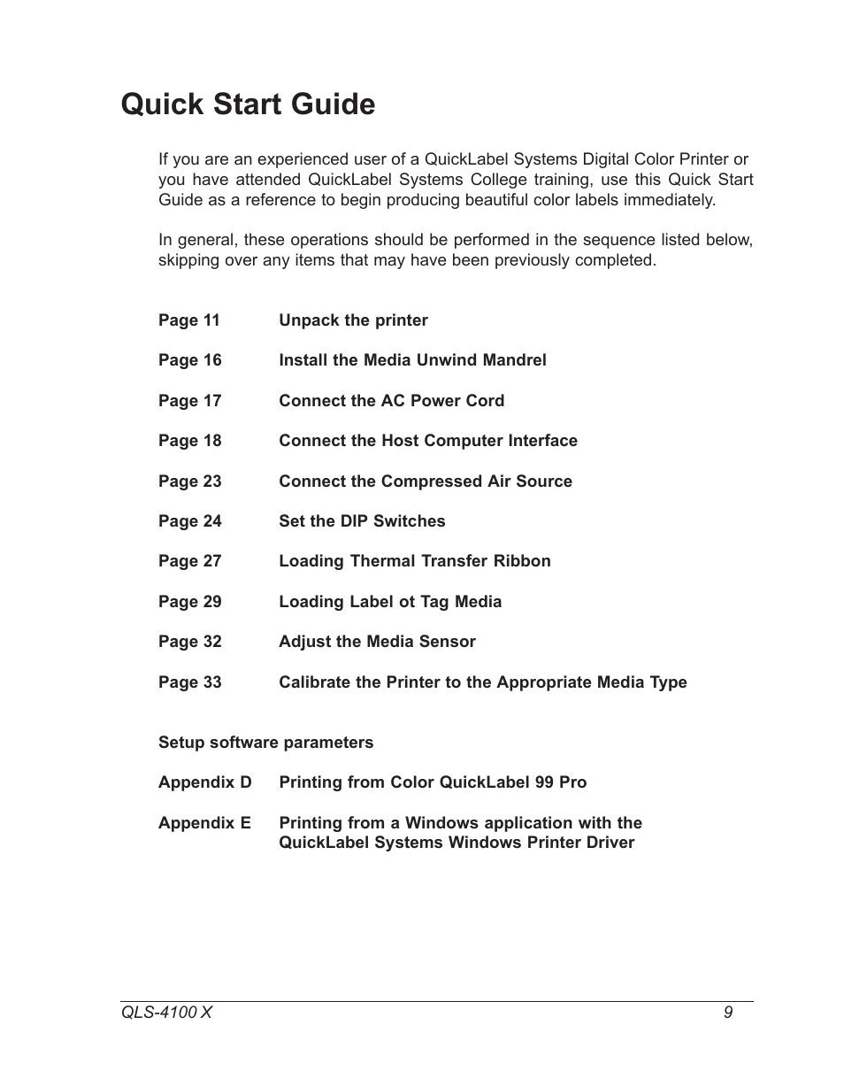 Quick start guide | Astro Pneumatic 22834-464 User Manual | Page 9 / 118