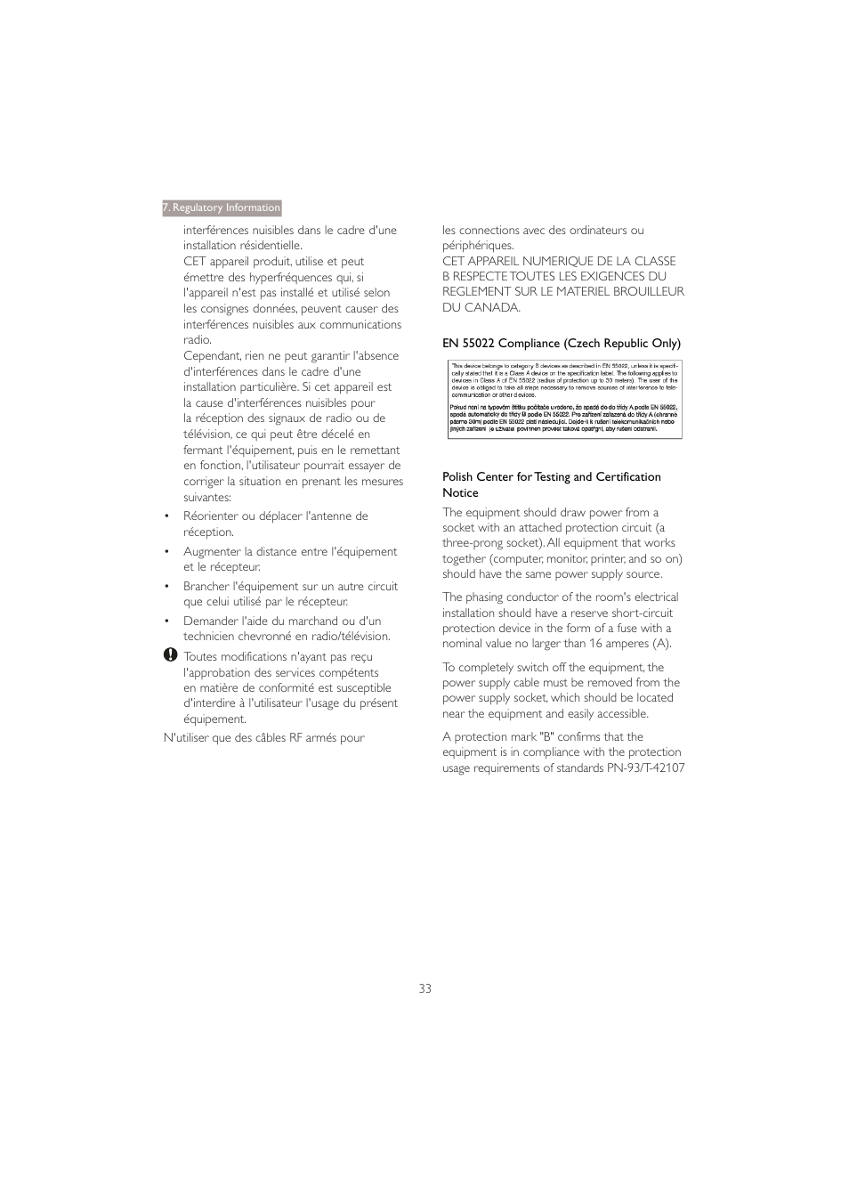 Philips 221B3PCB-00 User Manual | Page 35 / 57