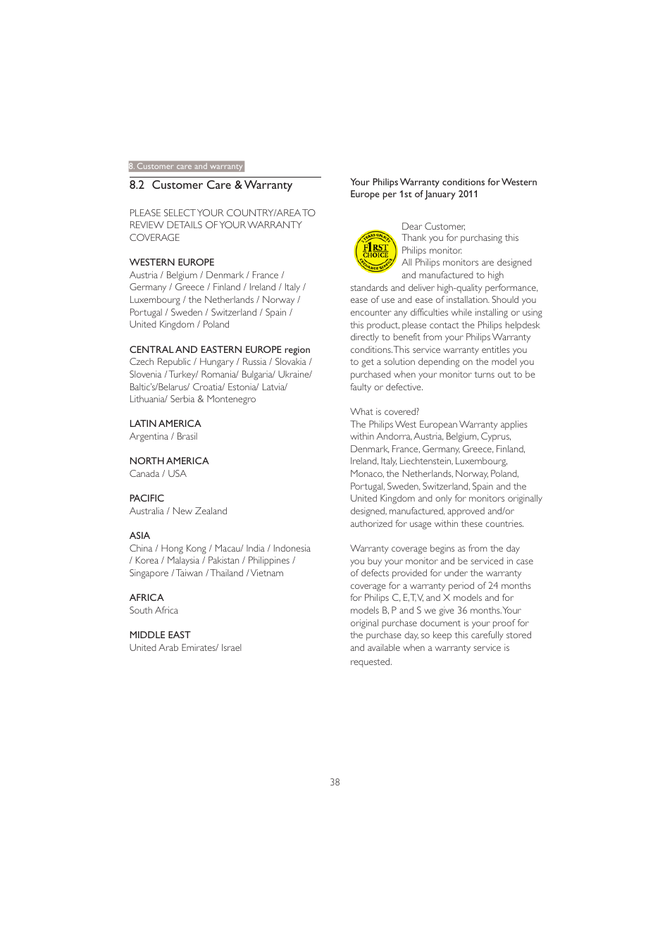 Philips 221B3PCB-00 User Manual | Page 40 / 57