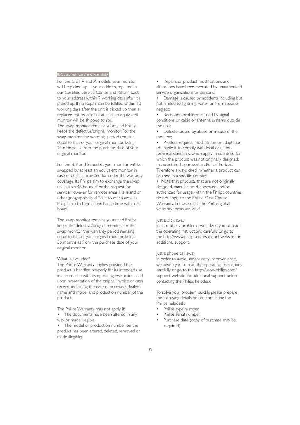 Philips 221B3PCB-00 User Manual | Page 41 / 57