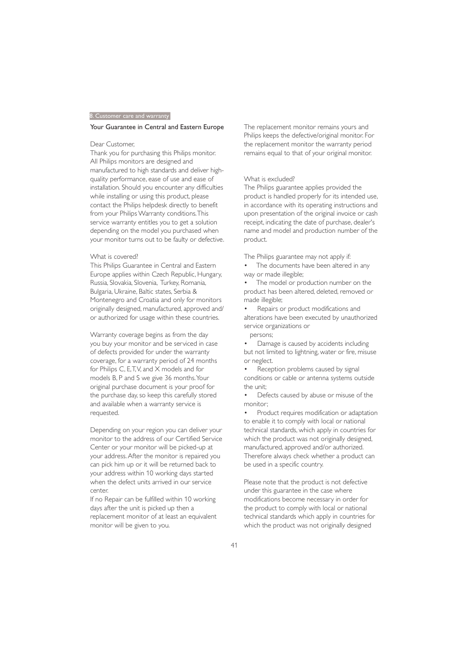 Philips 221B3PCB-00 User Manual | Page 43 / 57