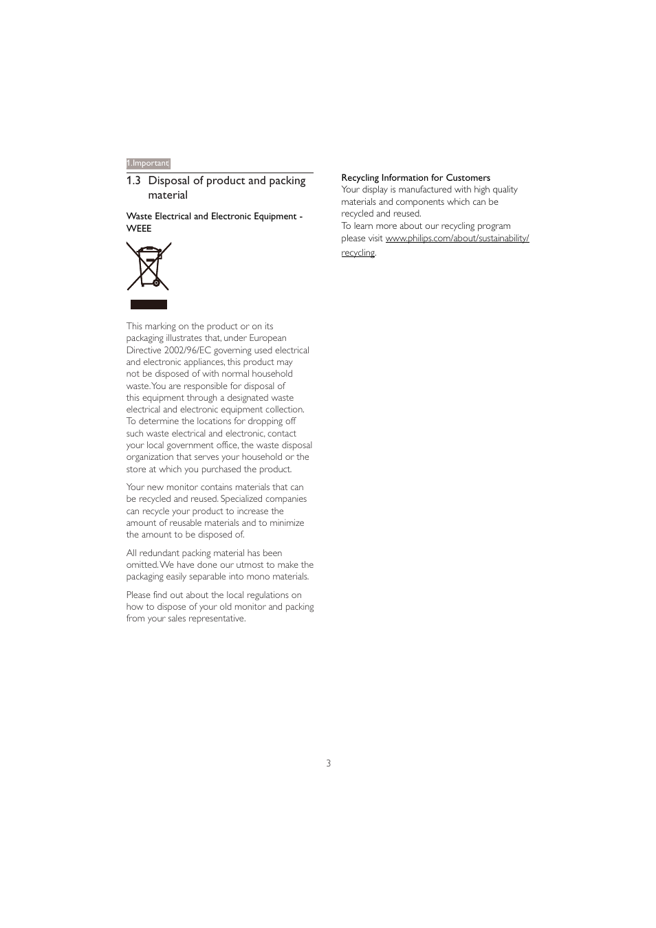 Philips 221B3PCB-00 User Manual | Page 5 / 57