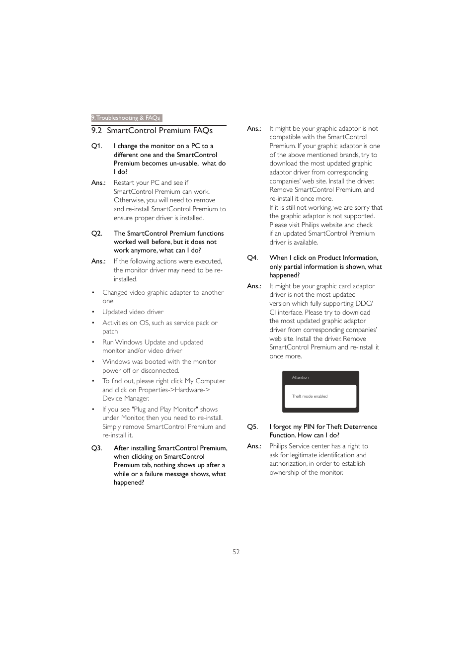 Philips 221B3PCB-00 User Manual | Page 54 / 57