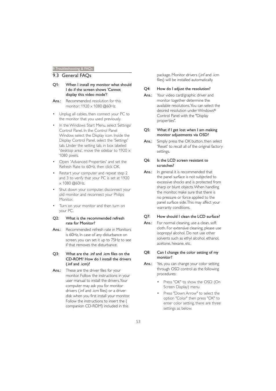 Philips 221B3PCB-00 User Manual | Page 55 / 57