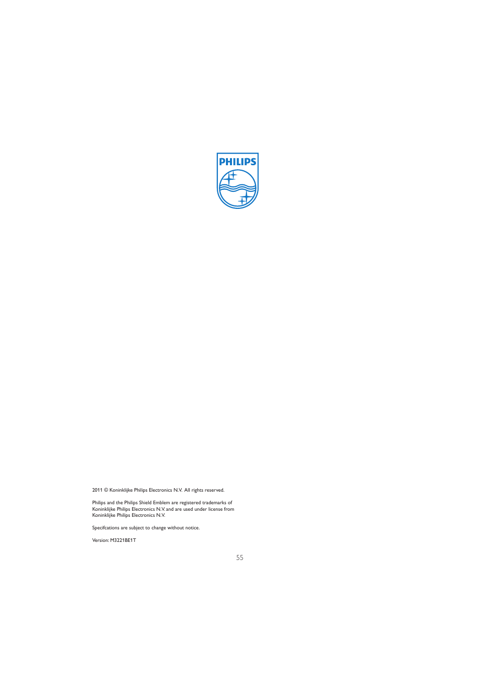 Philips 221B3PCB-00 User Manual | Page 57 / 57