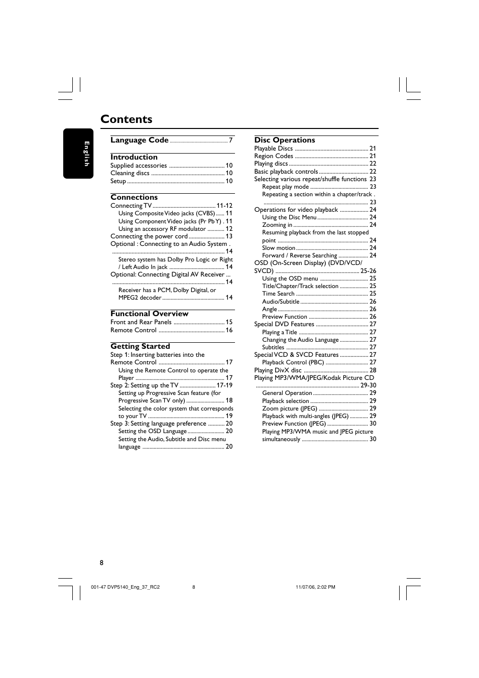 Philips DVP5140-37 User Manual | Page 8 / 47