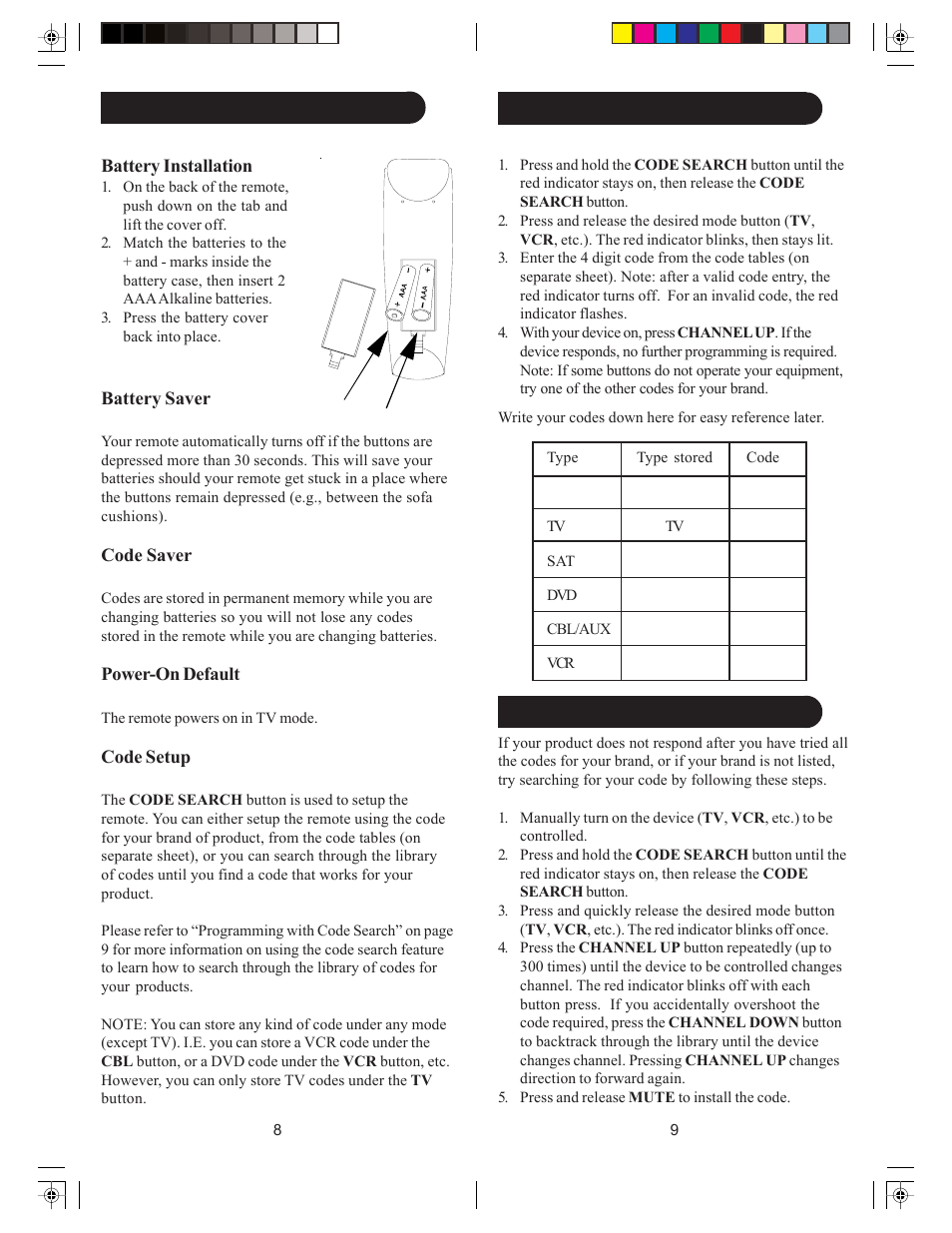 Philips Remote Control US2-PH5DSS Universal Digital User Manual | Page 5 / 35