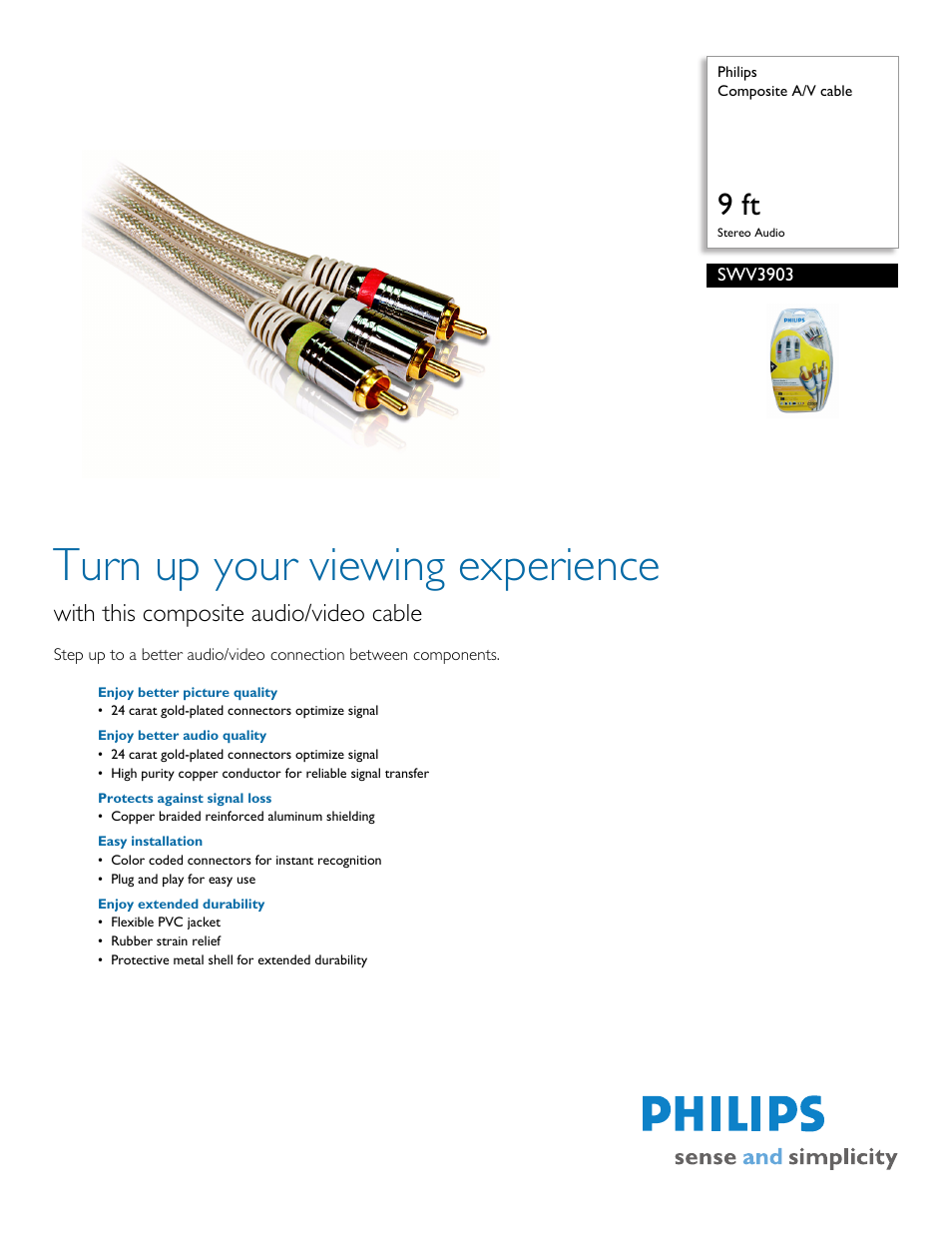 Philips SWV3903-17 User Manual | 2 pages